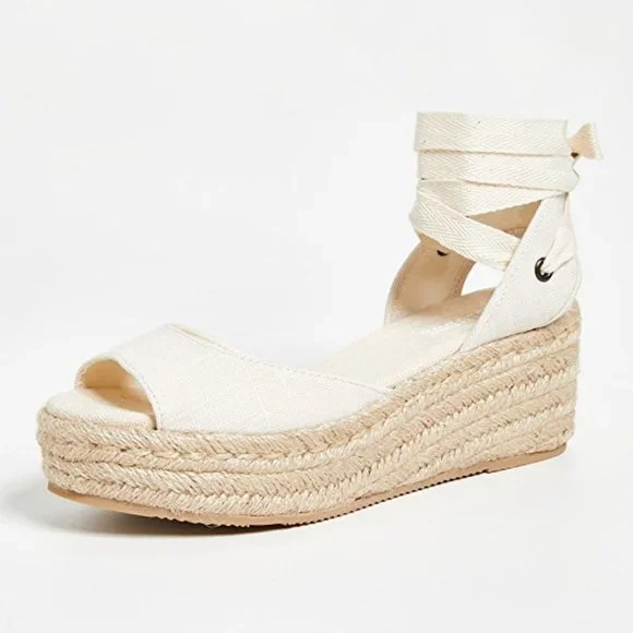 SOLUDOS Espadrille Lace Up Wedge Sandals - Picture 4 of 4